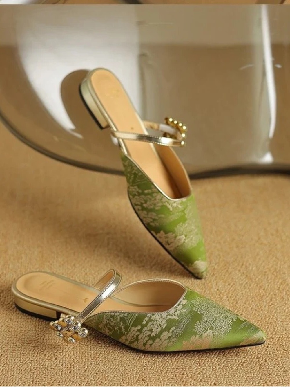 Kennedy Pointed Mule Flats